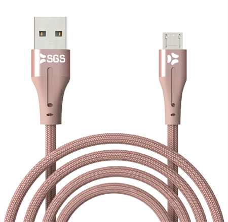 Cloth Micro Usb Cavo Dati/Carica Usb 1 Metro Gold