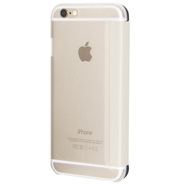 MERCURY CUSTODIA A LIBRO IPHONE 6 GREY CON RETRO TRASPARENTE