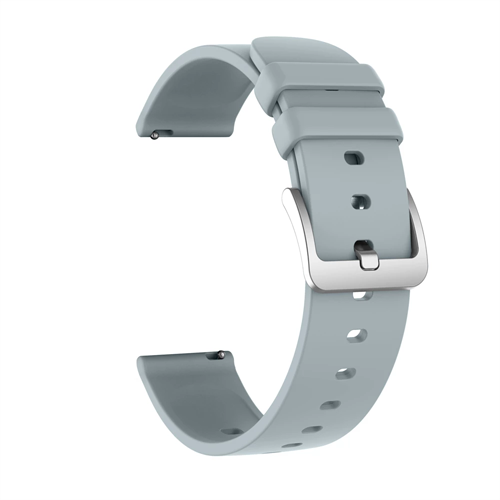 Cinturino 22mm Silicone Silver per Smartwatch SGS Square Talk
