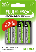 Fuji - Batterie Mini Stilo Ricaricabili AAA Pacco Da 4x
