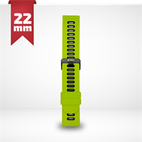 Cinturino Per Smartwatch 22mm In Silicone - Verde E Nero