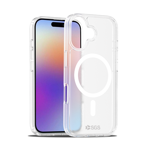 Shield Custodia TPU Magsafe Iphone 17 - Trasparente e Bianco